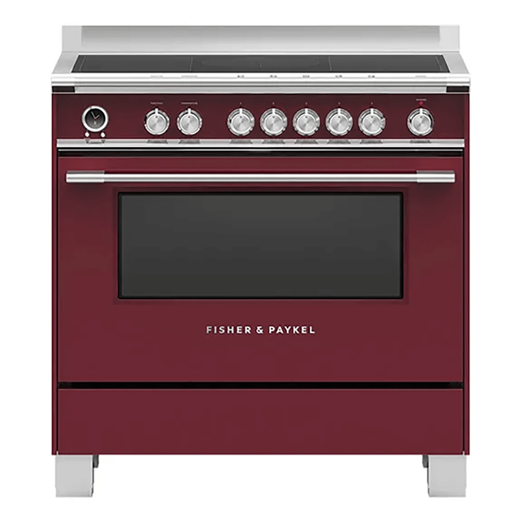 90cm Freestanding Induction Cooker - Red gallery detail image