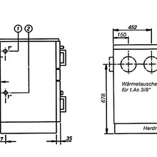 Water-Bearing Wood-Burning Stove K 148 F Black gallery detail image