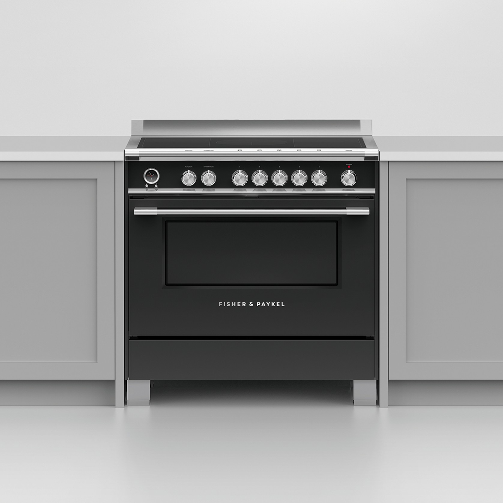 90cm Freestanding Induction Cooker - Black gallery detail image