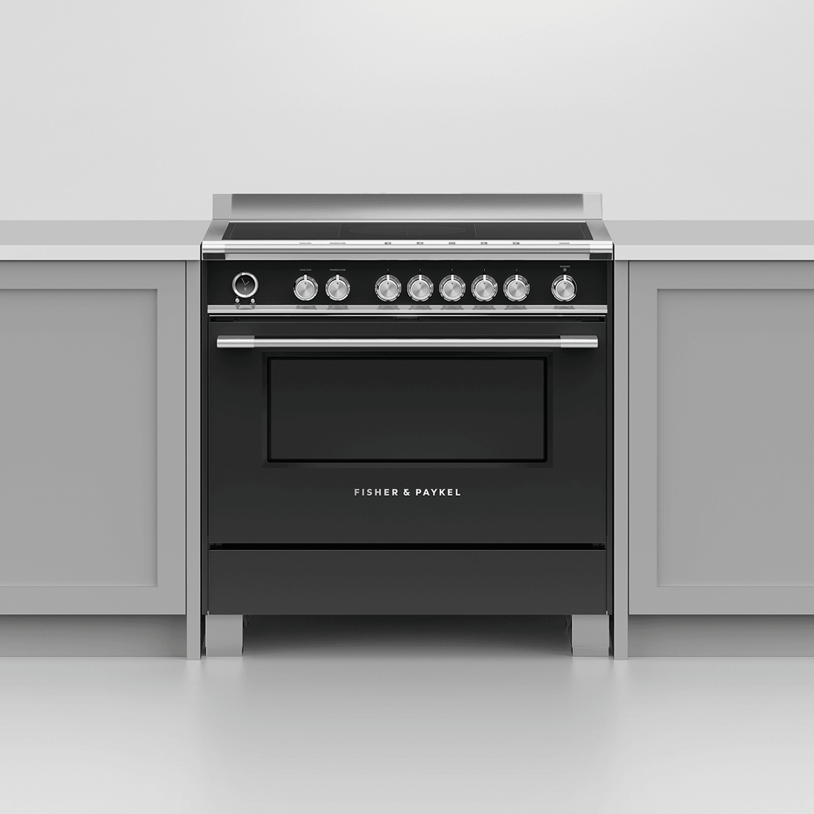 90cm Freestanding Induction Cooker - Black gallery detail image