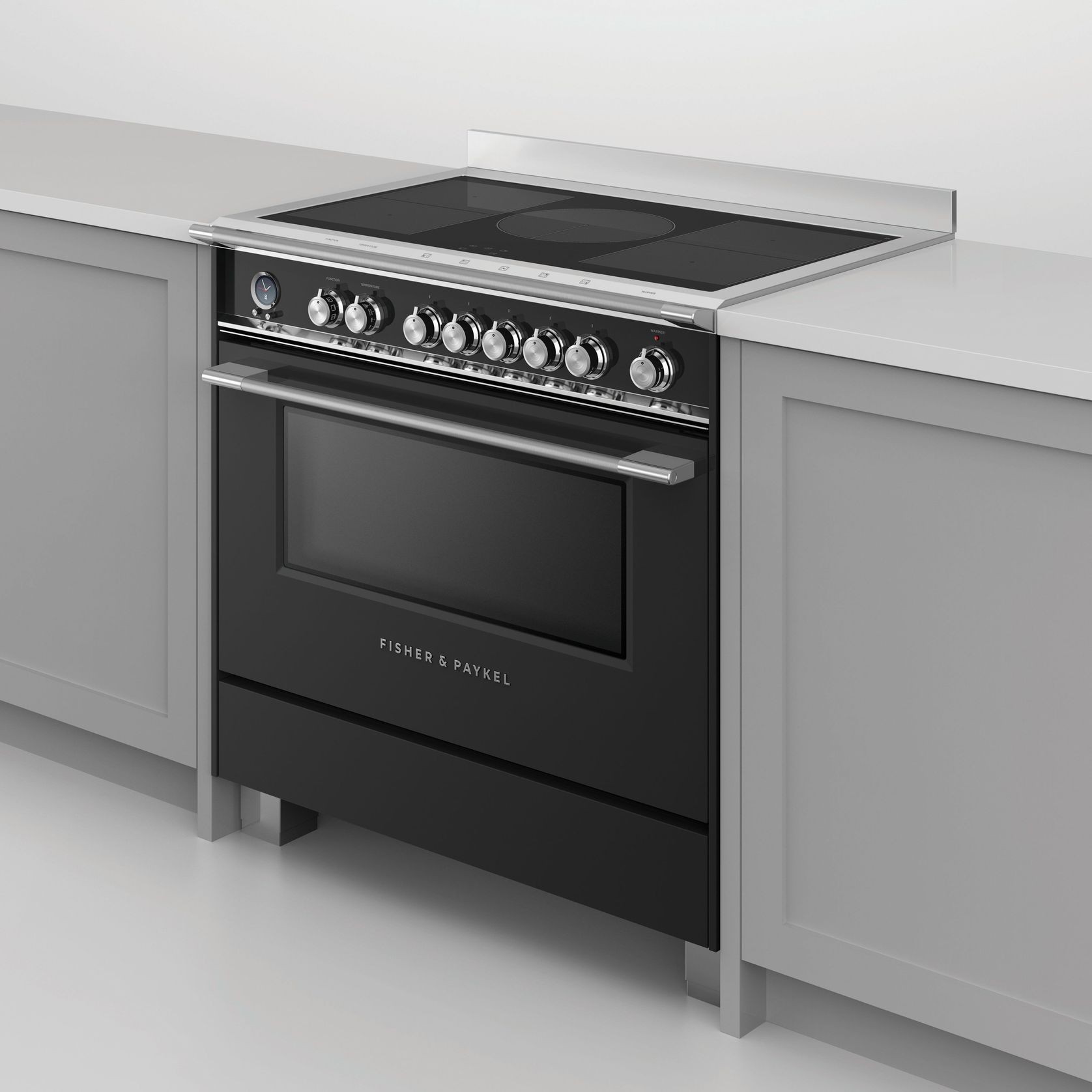 90cm Freestanding Induction Cooker - Black gallery detail image