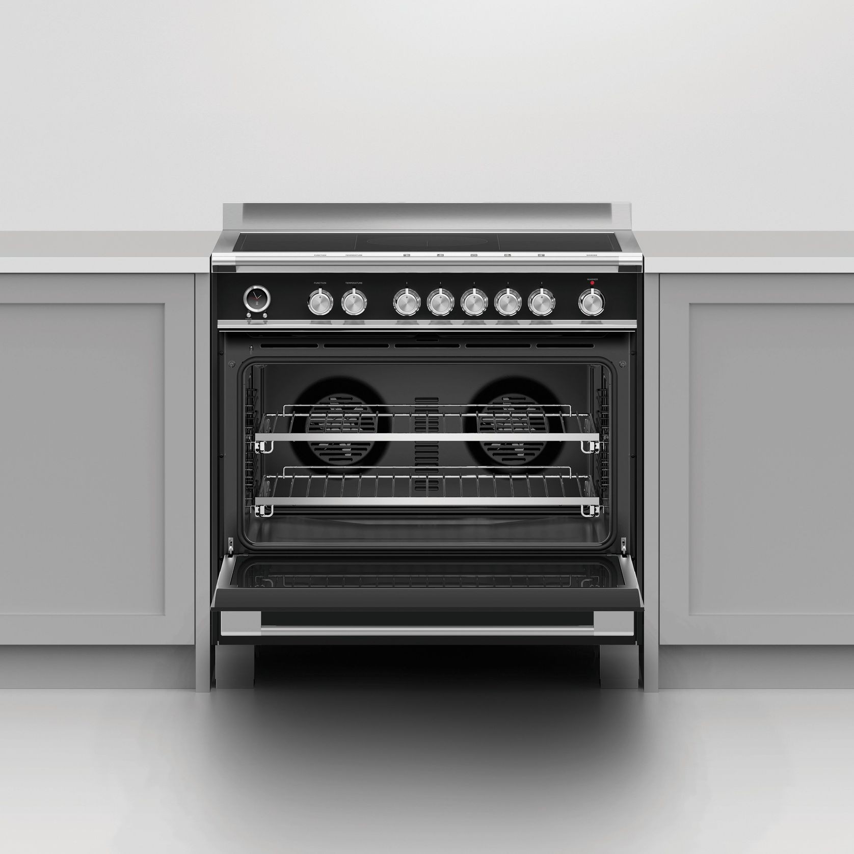 90cm Freestanding Induction Cooker - Black gallery detail image