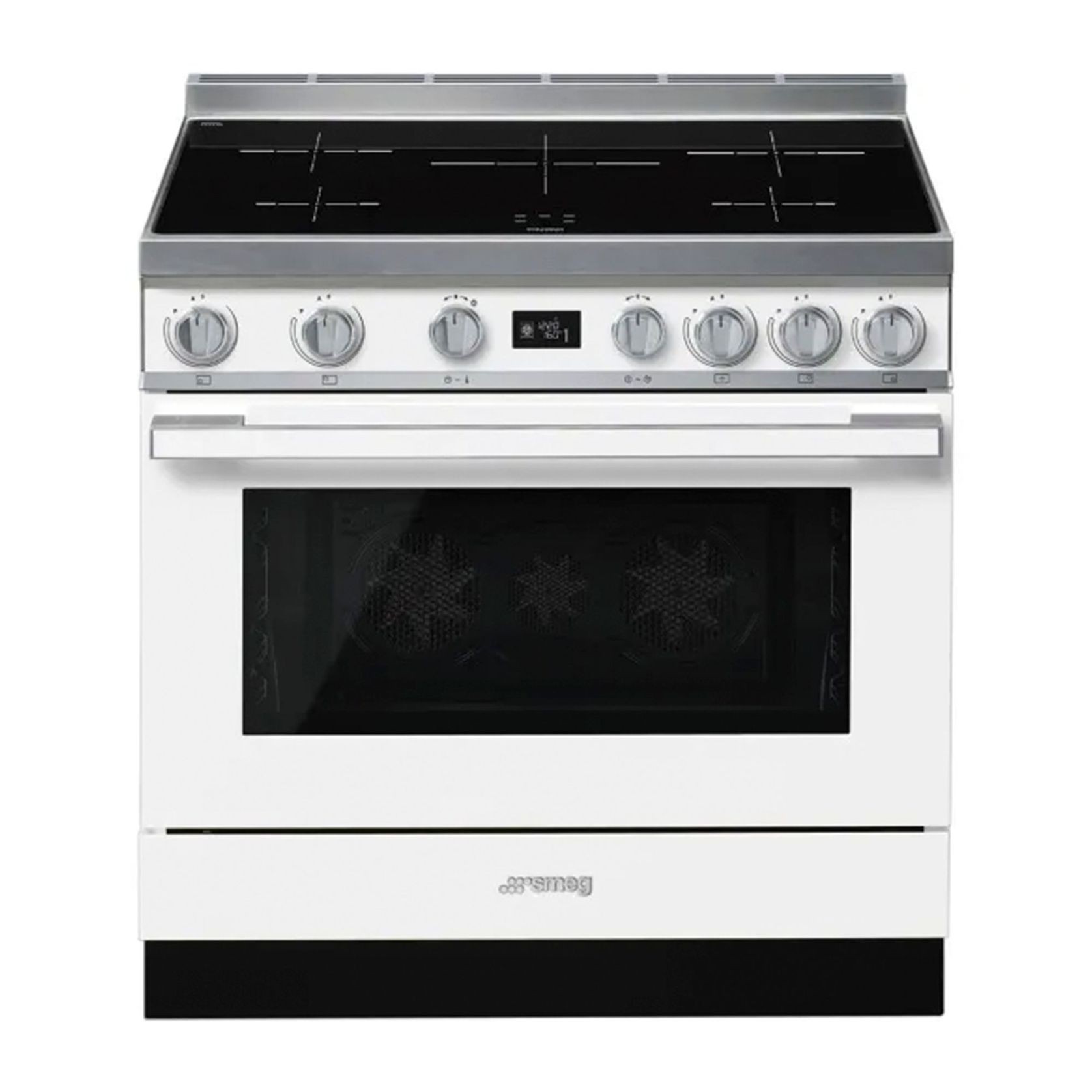 Smeg Portofino 90cm Induction Cooker - White gallery detail image