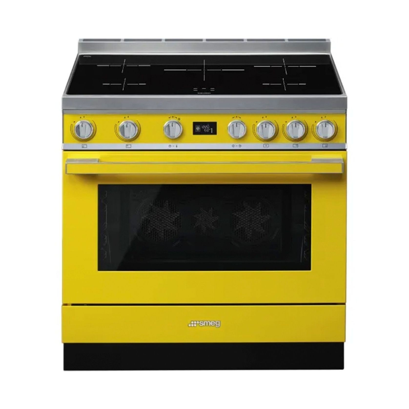 Smeg Portofino 90cm Induction Cooker - Sunshine Yellow gallery detail image