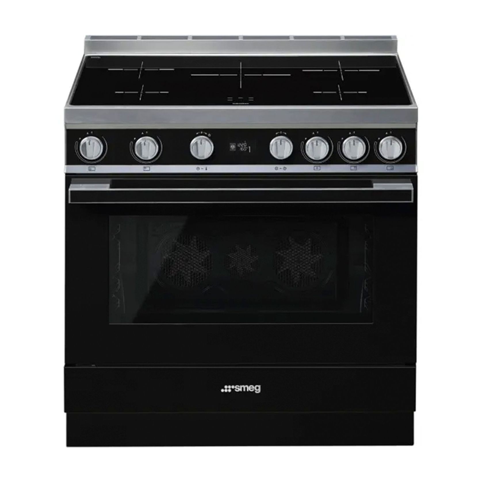 Smeg Portofino 90cm Induction Cooker - Black gallery detail image
