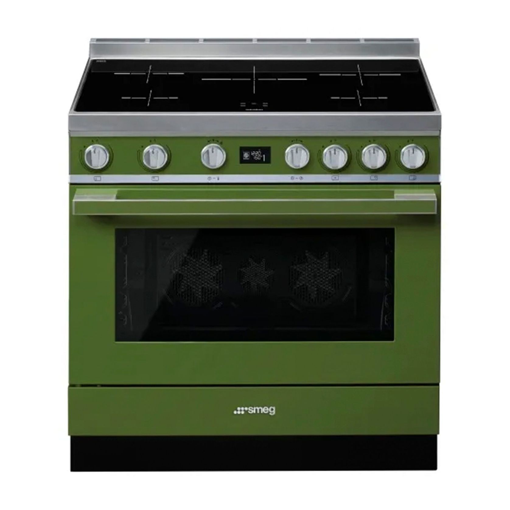 Smeg Portofino 90cm Induction Cooker - Olive Green gallery detail image