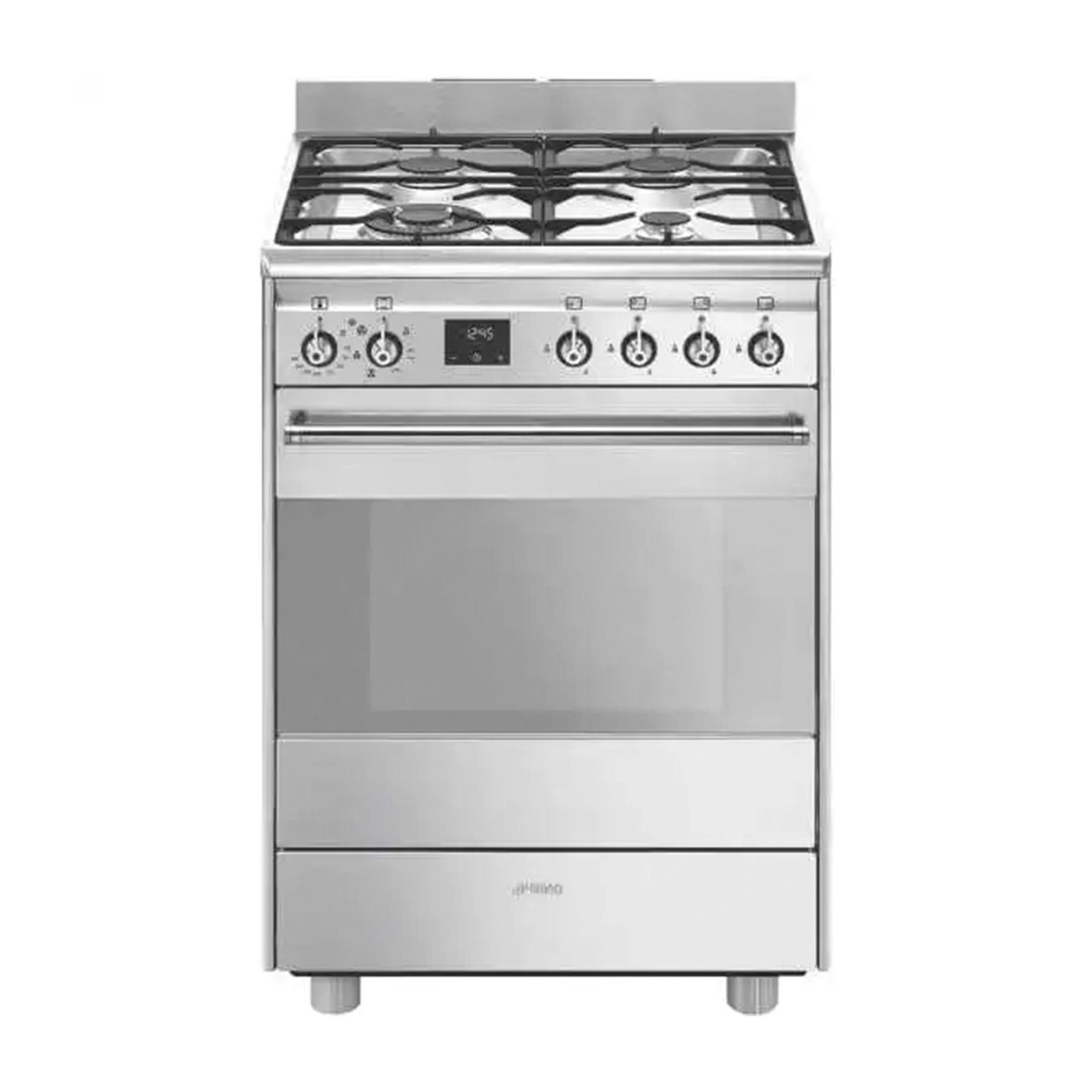 Smeg Classic 60cm Dual Fuel Freestanding Cooker - Stainless Steel gallery detail image