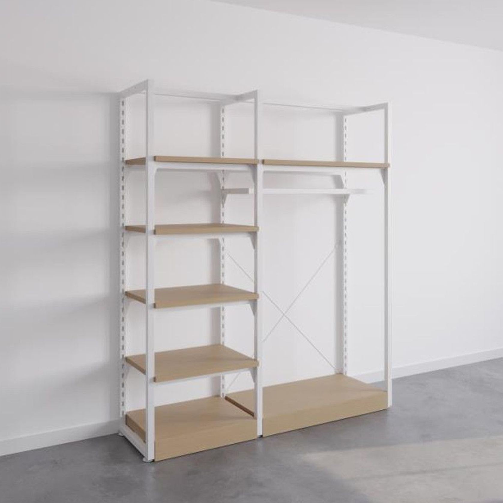 The Fresh White Sneakers Free-Standing Kitset Wardrobe gallery detail image