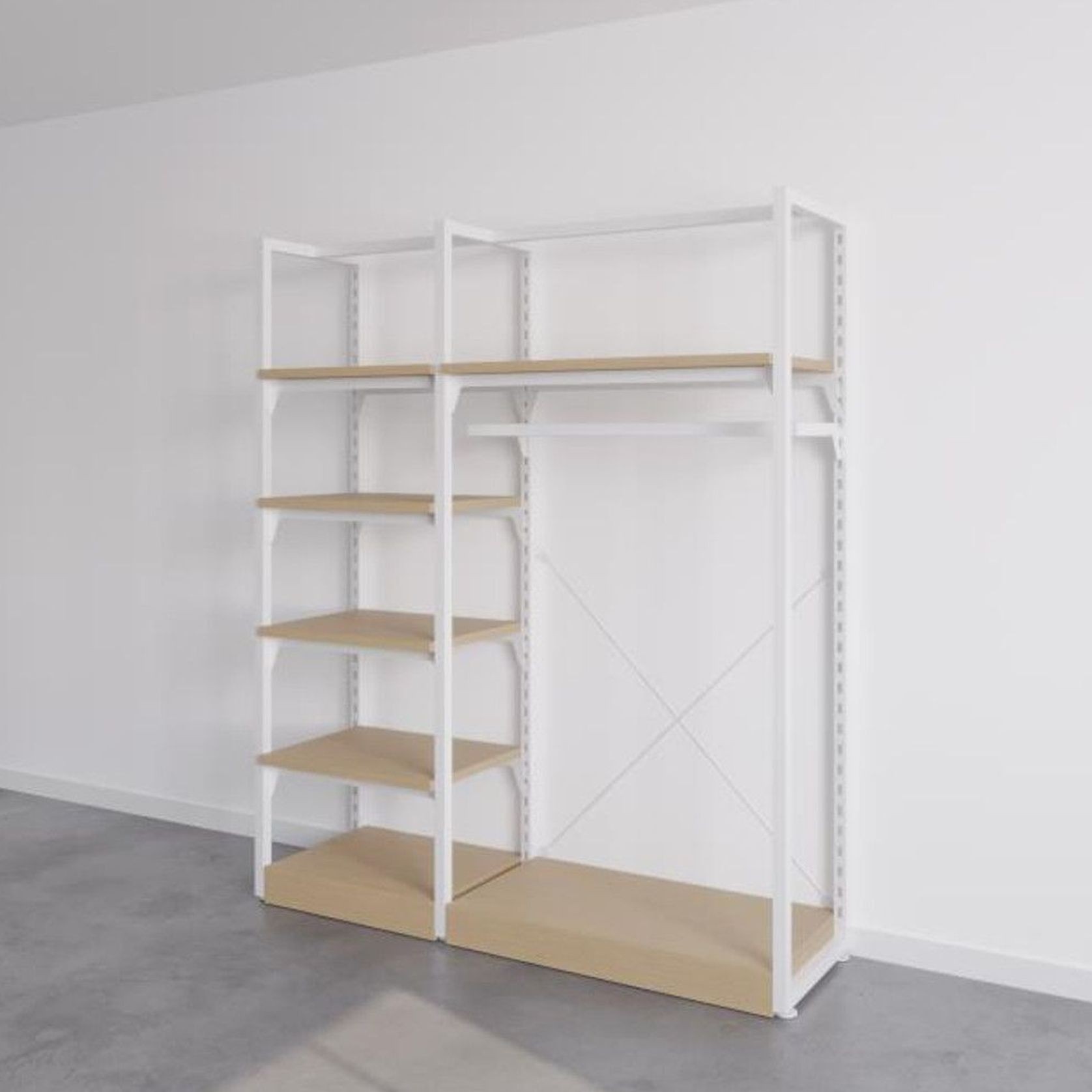 The Fresh White Sneakers Free-Standing Kitset Wardrobe gallery detail image