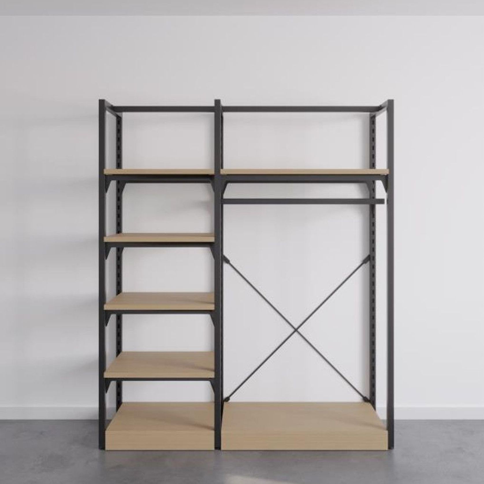 The Fresh White Sneakers Free-Standing Kitset Wardrobe gallery detail image