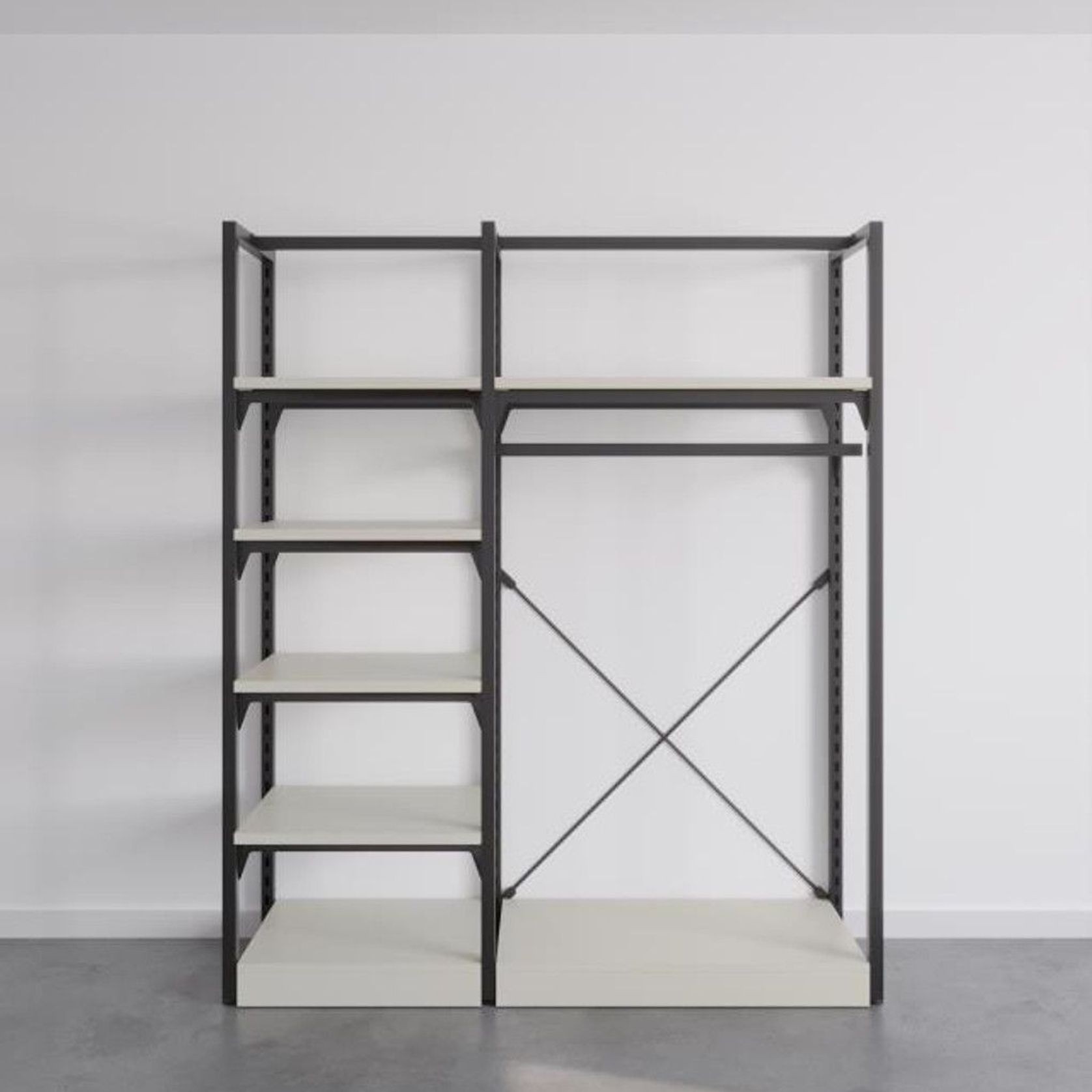 The Fresh White Sneakers Free-Standing Kitset Wardrobe gallery detail image