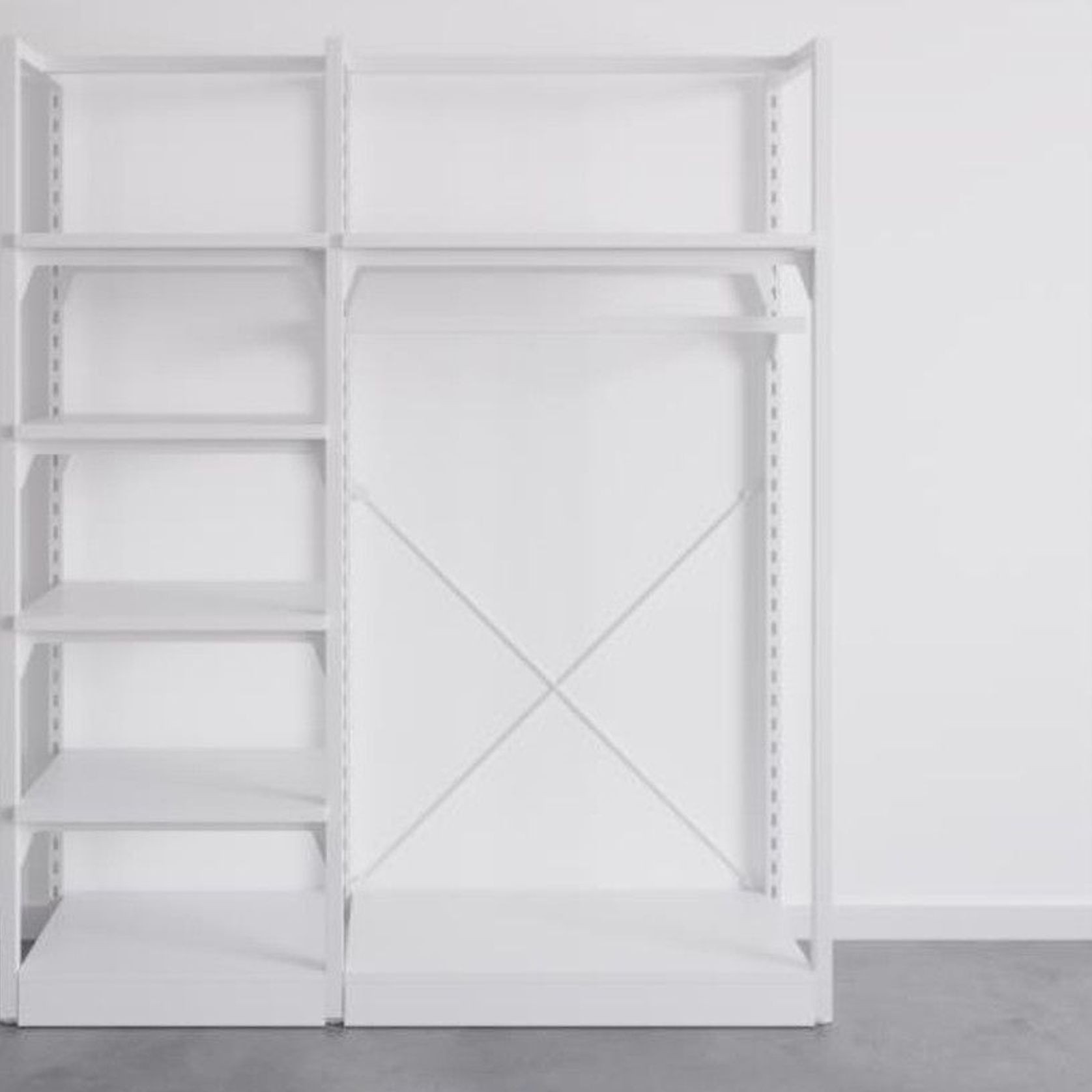The Fresh White Sneakers Free-Standing Kitset Wardrobe gallery detail image