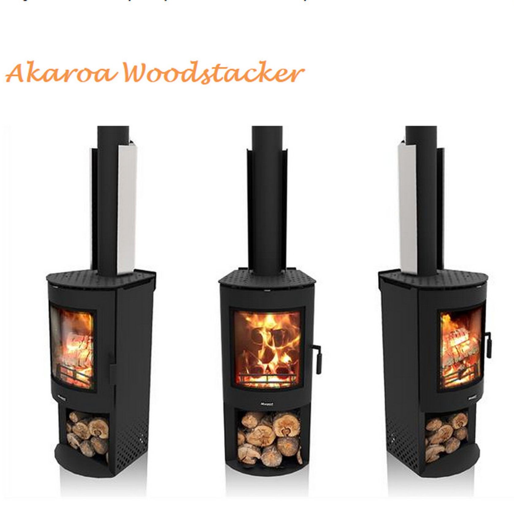 Masport Akaroa Freestanding Wood Fireplace with Ash Pan gallery detail image