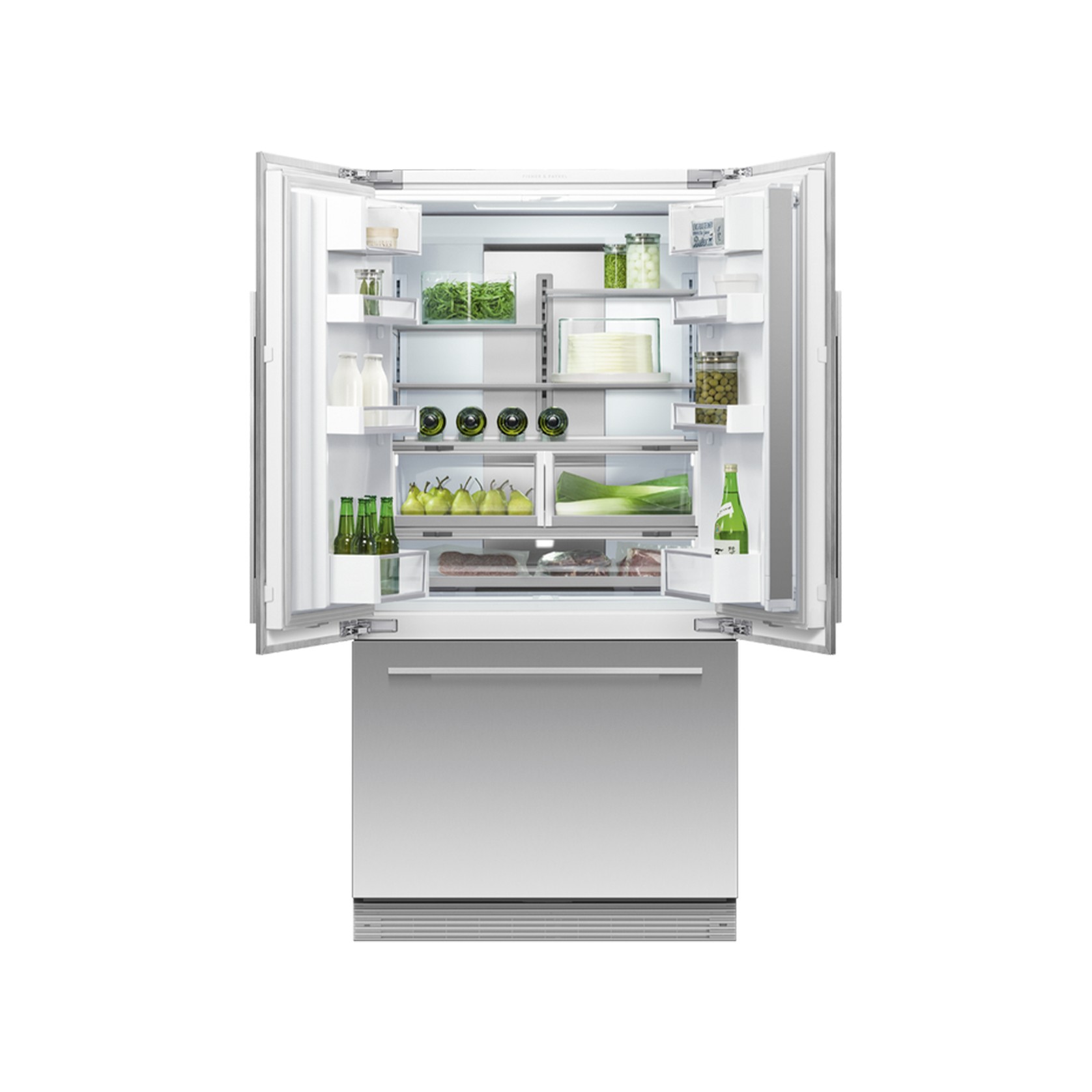 F&P Integrated French Door Refrigerator Freezer Ice & Water gallery detail image