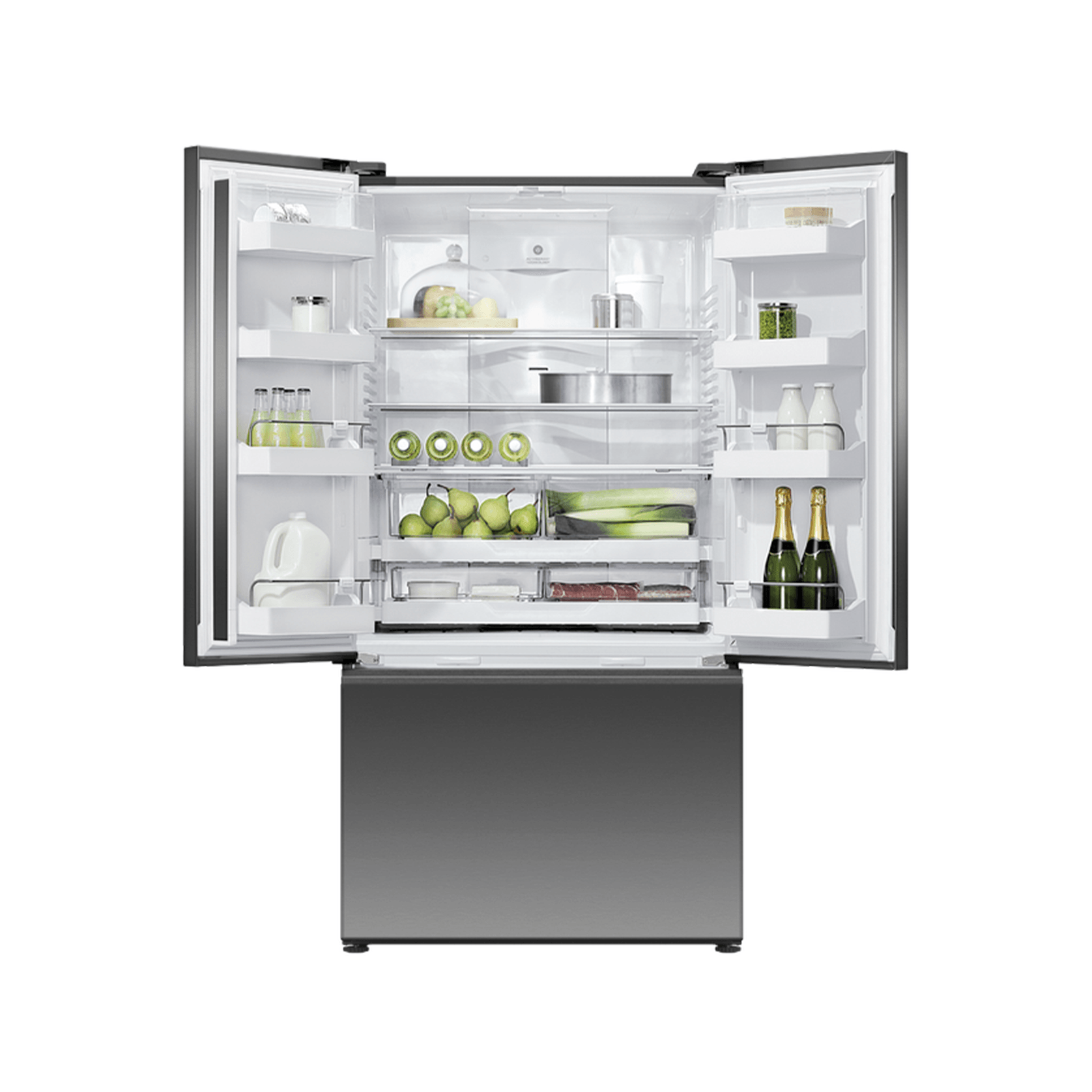 F&P Freestanding French Door Refrigerator Freezer, 569L gallery detail image