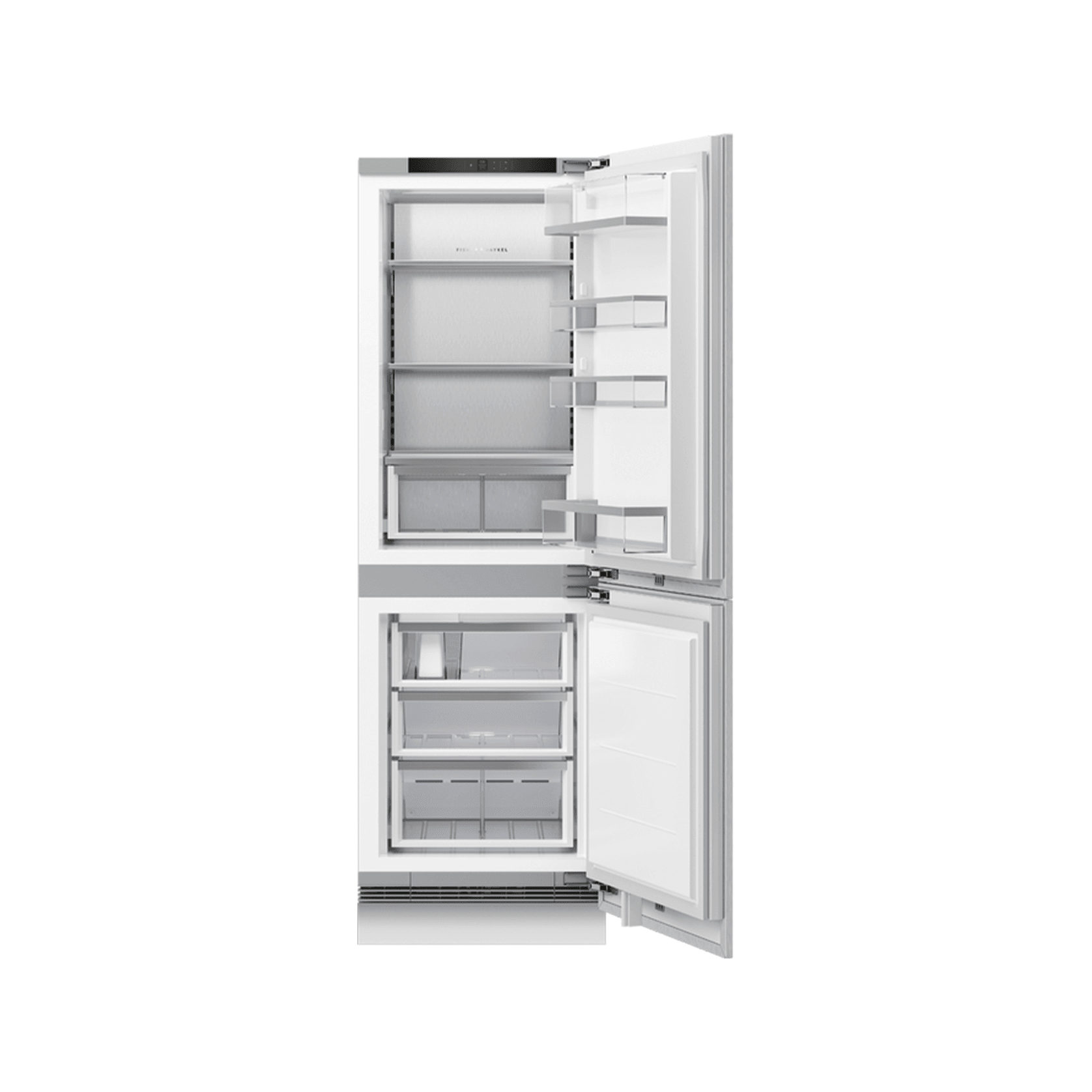 F&P Integrated Refrigerator Freezer, 60cm, Ice & Water gallery detail image