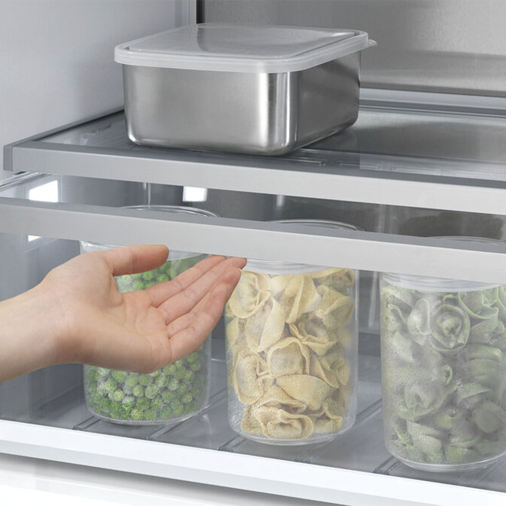 F&P Integrated Triple Zone Freezer, 60cm, Ice gallery detail image