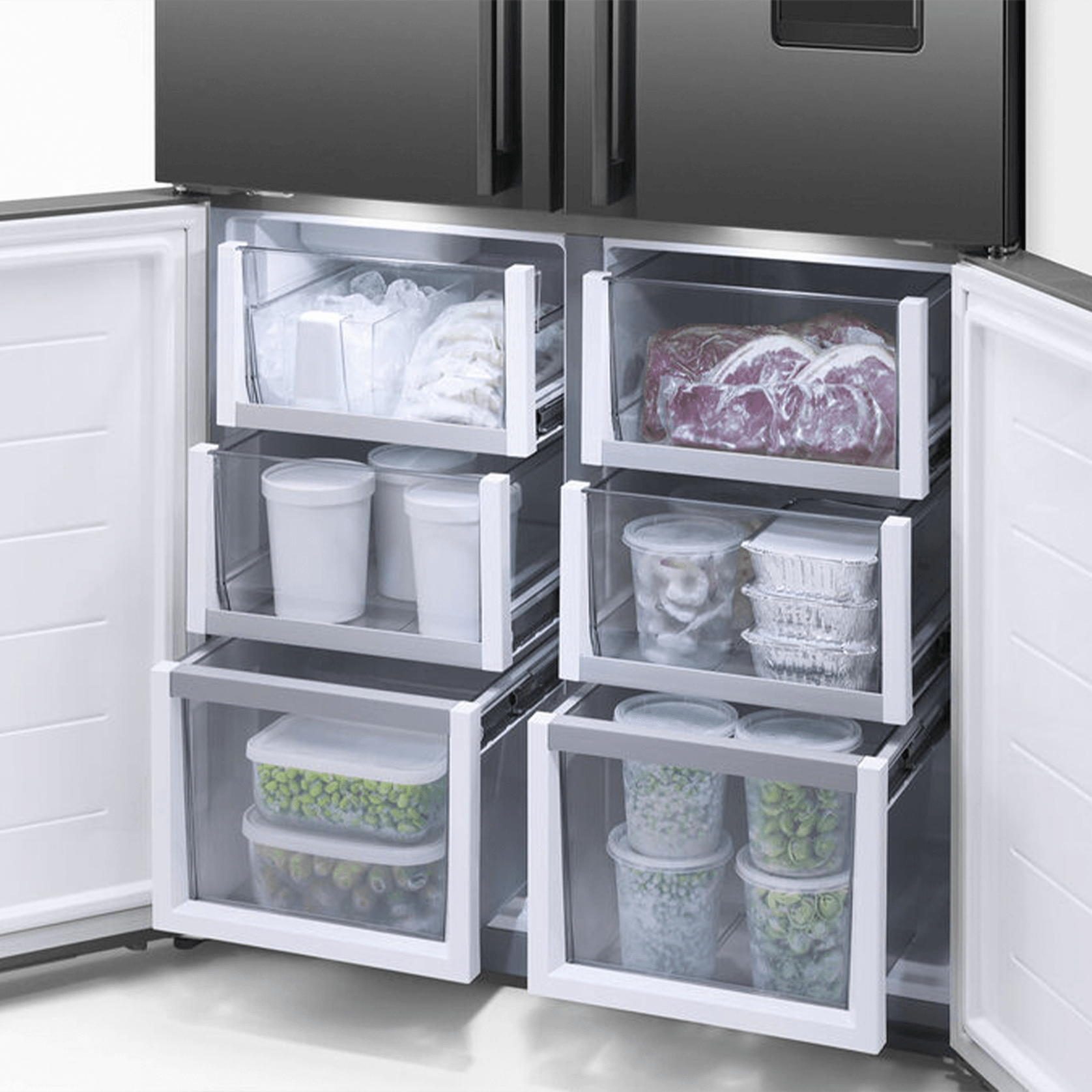 F&P Freestanding Quad Door Refrigerator Freezer gallery detail image