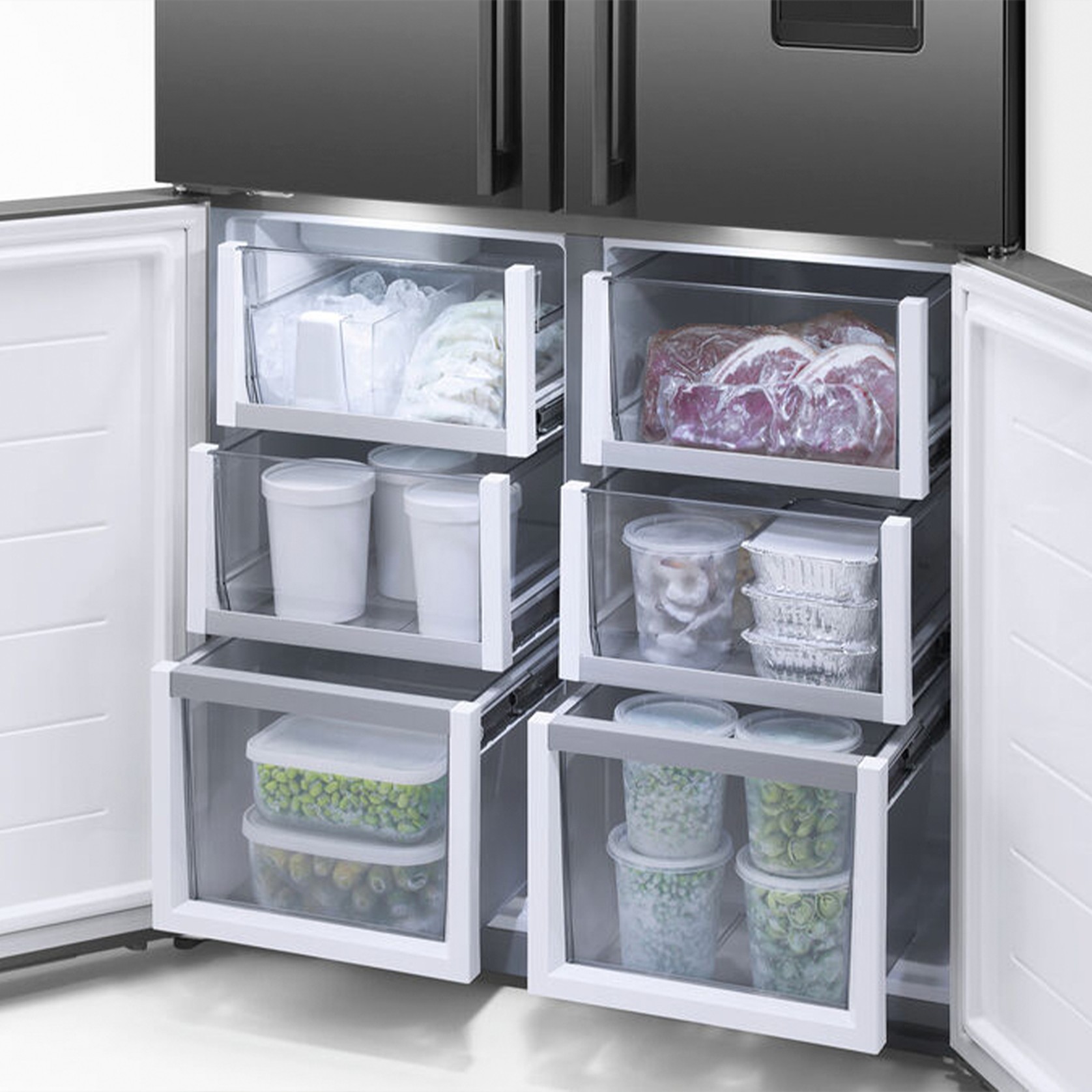 F&P Freestanding Quad Door Refrigerator Freezer gallery detail image