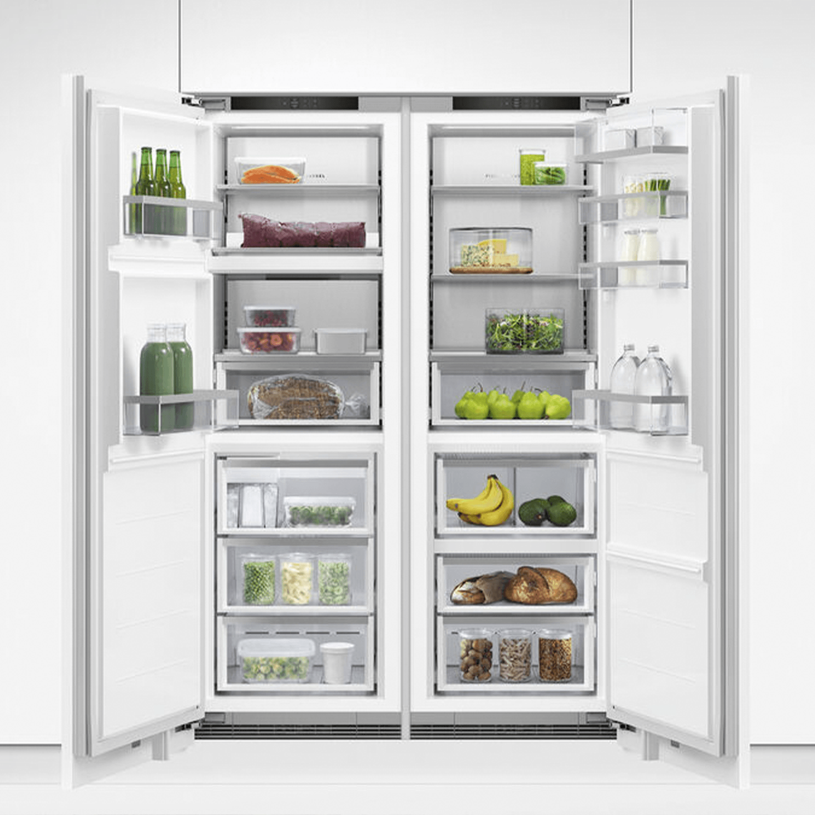 F&P Integrated Triple Zone Refrigerator, 60cm, Water gallery detail image