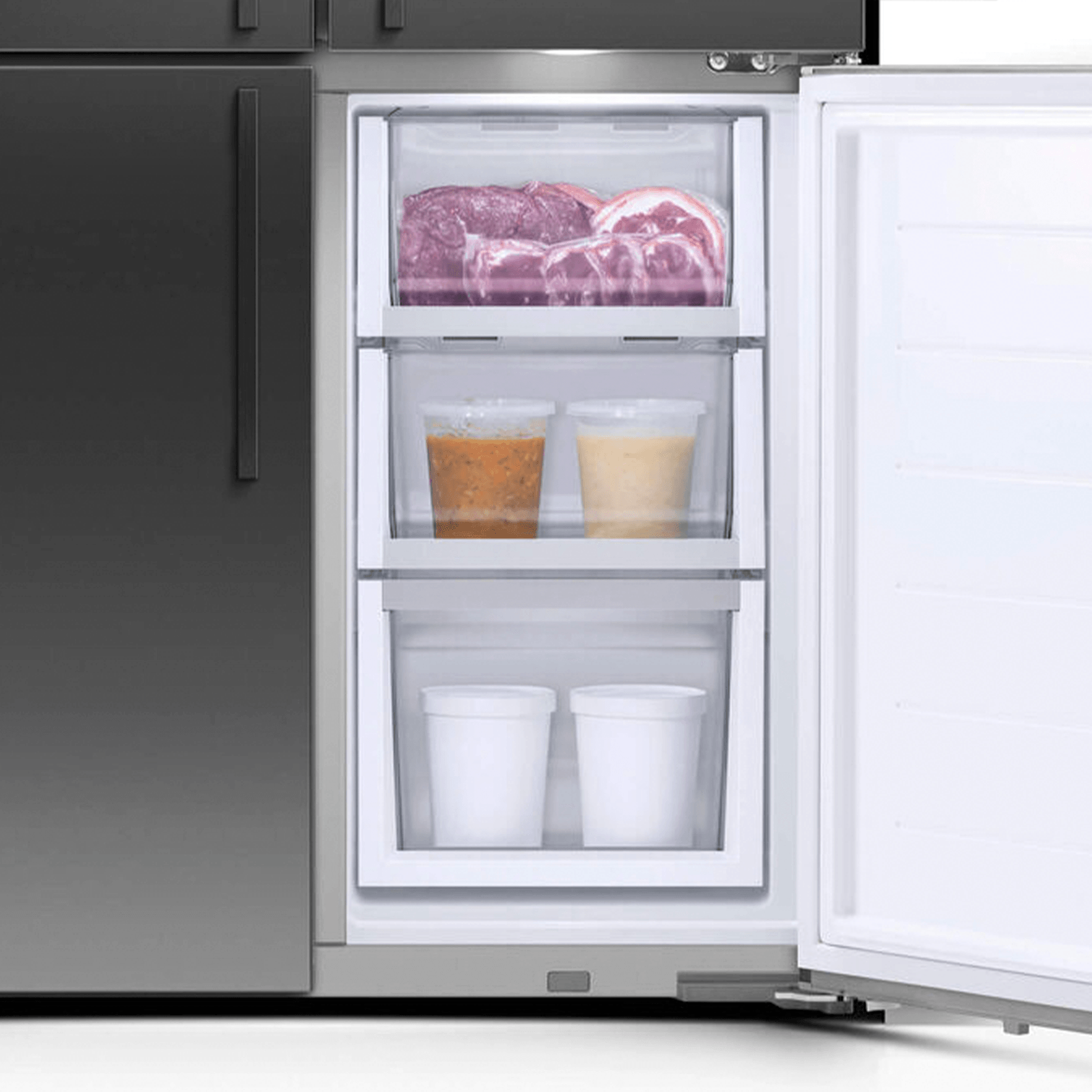 F&P Freestanding Quad Door Refrigerator Freezer gallery detail image