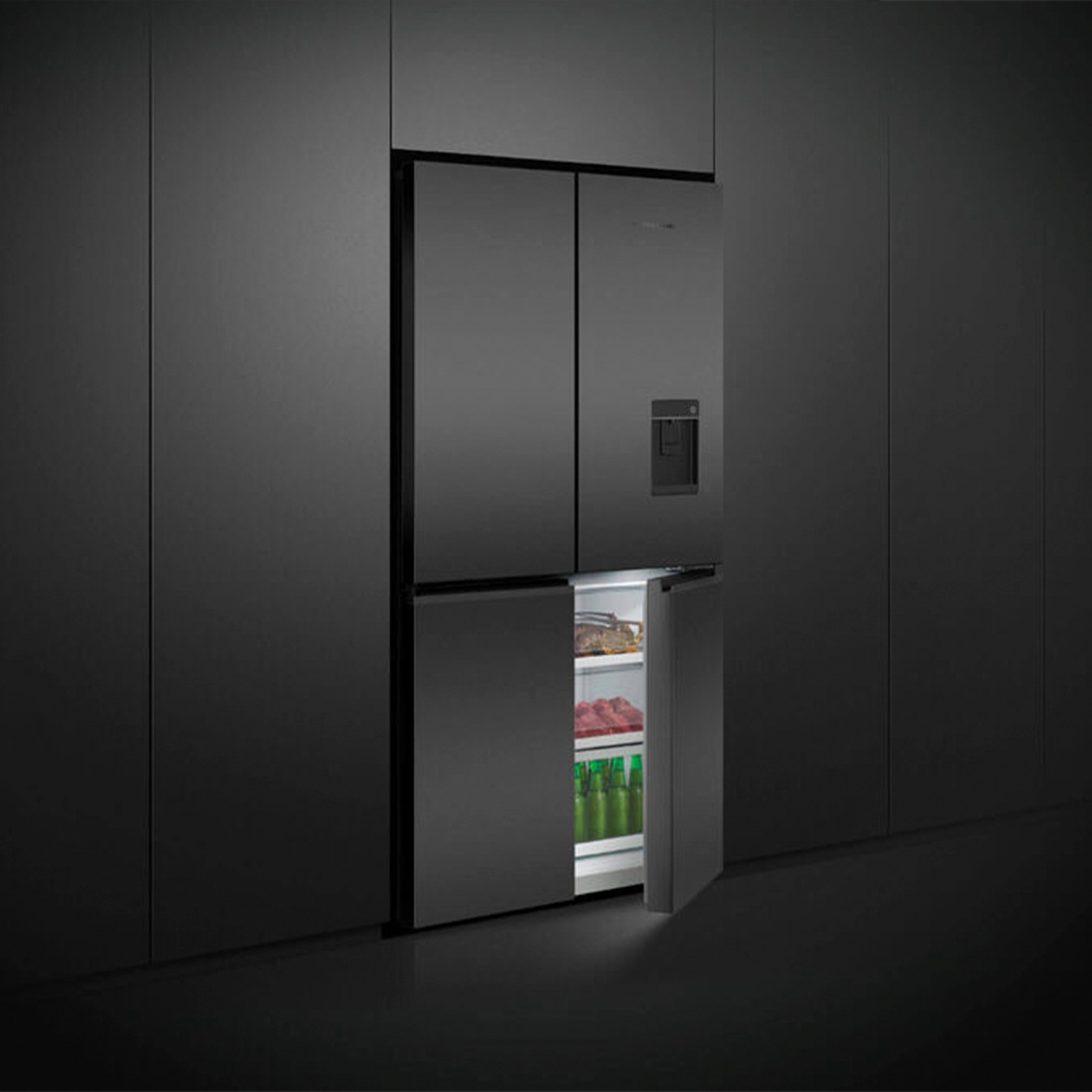 F&P Freestanding Quad Door Refrigerator Freezer gallery detail image