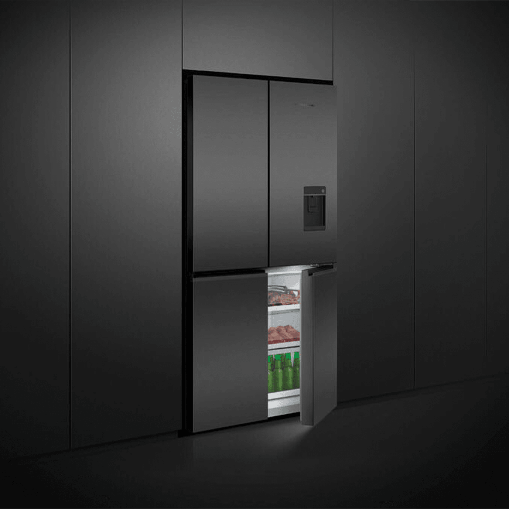 F&P Freestanding Quad Door Refrigerator Freezer gallery detail image