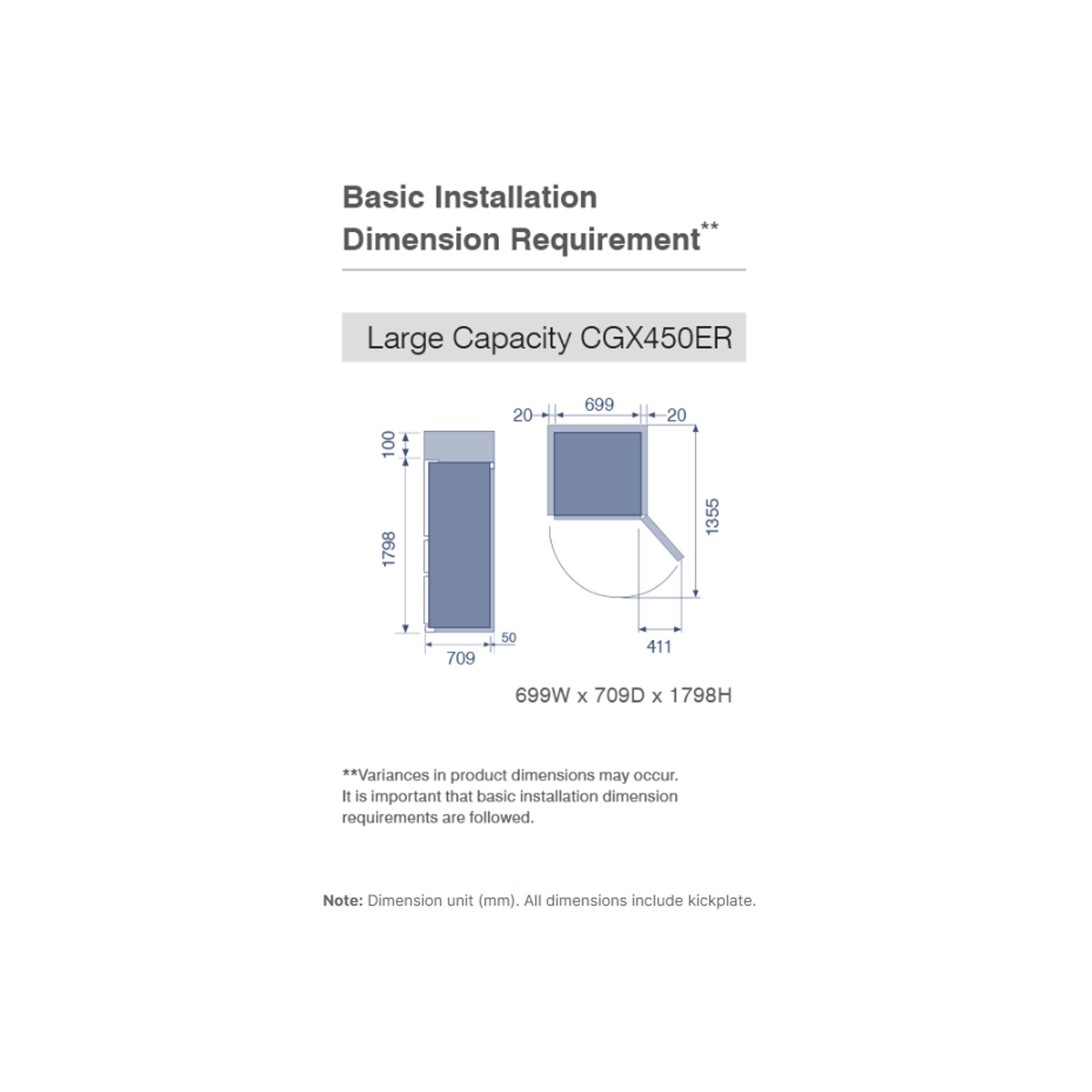 CX Large Capacity Glass Designer Series Multi Drawer Fridge gallery detail image