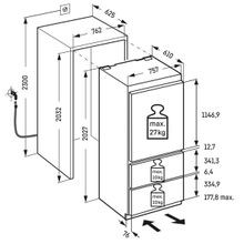 ECBN 5066 PremiumPlus | Fully Integrated Bottom Mount Fridge gallery detail image