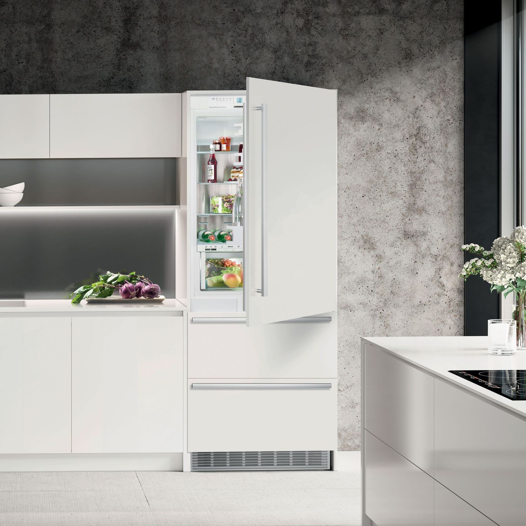 ECBN 5066 PremiumPlus | Fully Integrated Bottom Mount Fridge gallery detail image