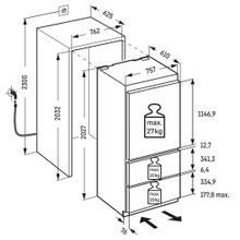 ECBN 5066 PremiumPlus | Fully Integrated Bottom Mount Fridge gallery detail image