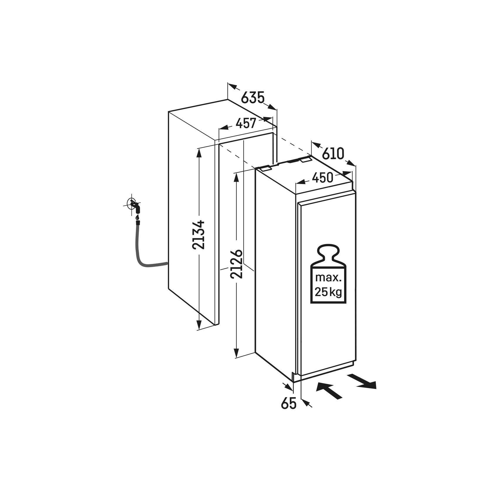 EFNh 9471 Monolith w/ IceMaker | Integrated Freezer gallery detail image