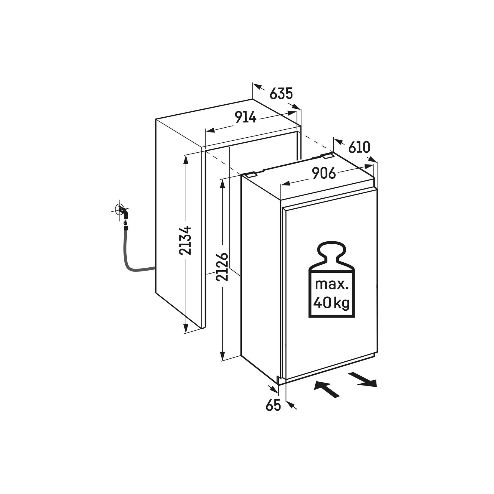 ERBh 9970 Monolith BioFresh | Integrated 36" Fridge gallery detail image