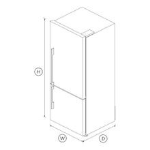 Freestanding Refrigerator Freezer, 68cm, 413L, Right Hi gallery detail image