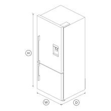 Freestanding Refrigerator Freezer, 68cm, 413L, Ice & Wa gallery detail image