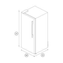 Freestanding Freezer, 63.5cm, 294L gallery detail image