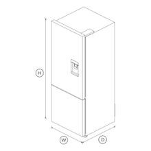 Freestanding Refrigerator Freezer, 63.5cm, 380L, Ice & Water gallery detail image