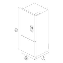Freestanding Refrigerator Freezer, 68cm, 413L, Stainless Steel gallery detail image