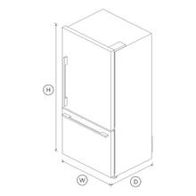 Freestanding Refrigerator Freezer, 79cm, 491L gallery detail image