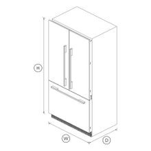 Integrated French Door Refrigerator Freezer, 90cm gallery detail image