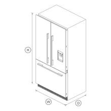 Integrated French Door Refrigerator Freezer, 90cm, Ice & Water gallery detail image