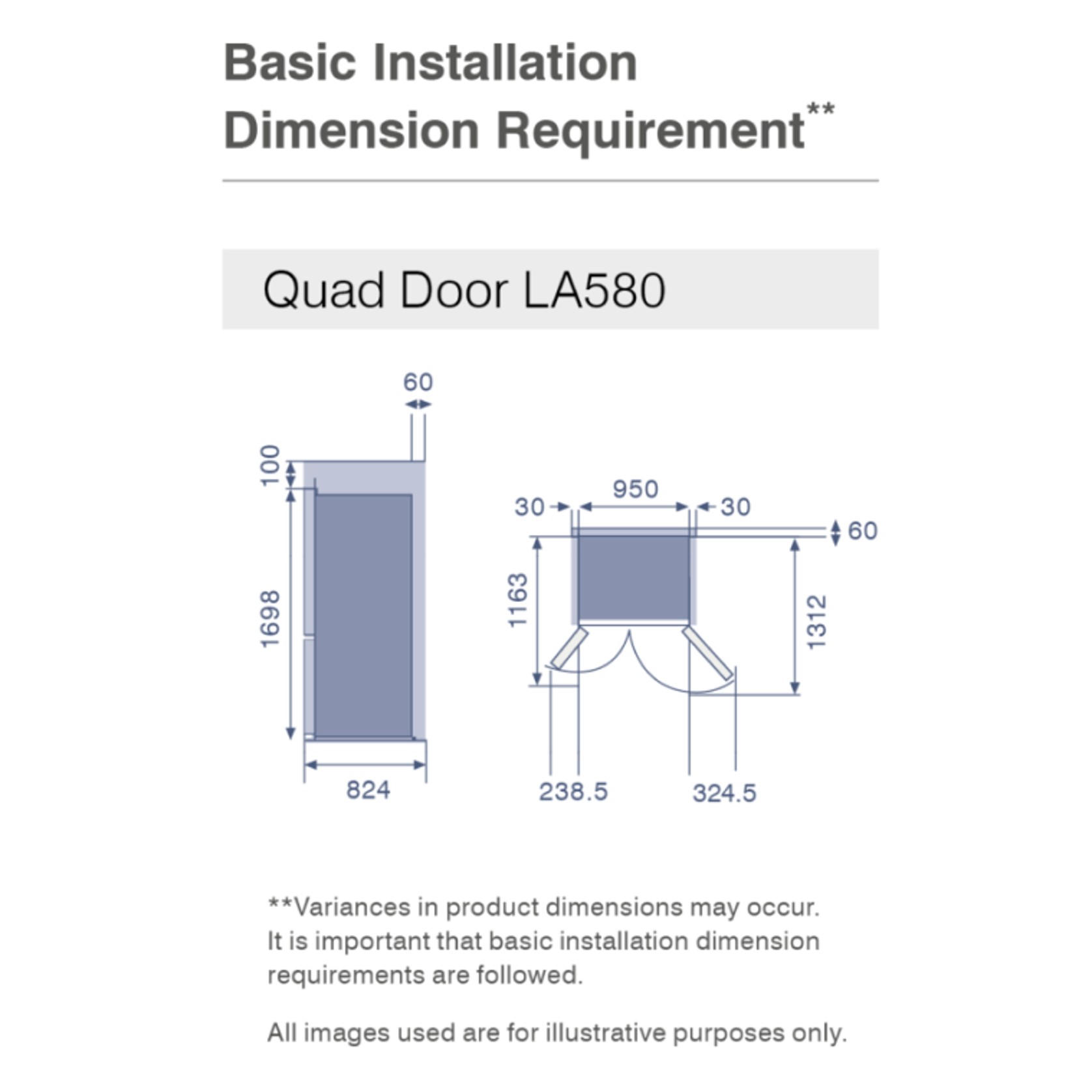 L4 Quad Door Refrigerator gallery detail image