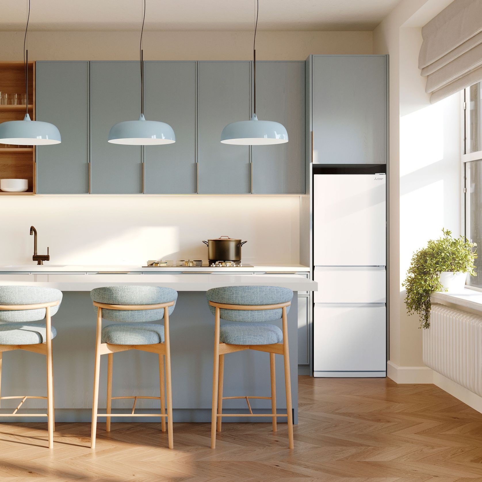 CX Classic Designer Two Drawer Fridge gallery detail image