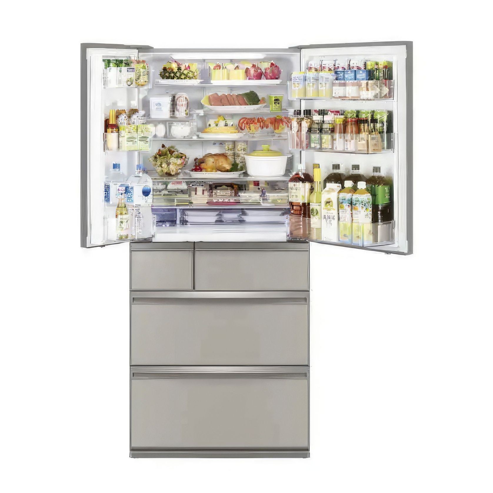 Mitsubishi Electric 700 Litre Multi Drawer Refrigerator - Argent Silver gallery detail image