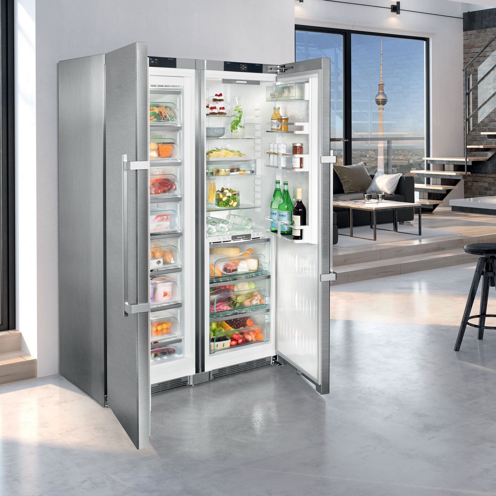 SBSes 8673 Premium BioFresh NoFrost | Side-by-Side Combination gallery detail image