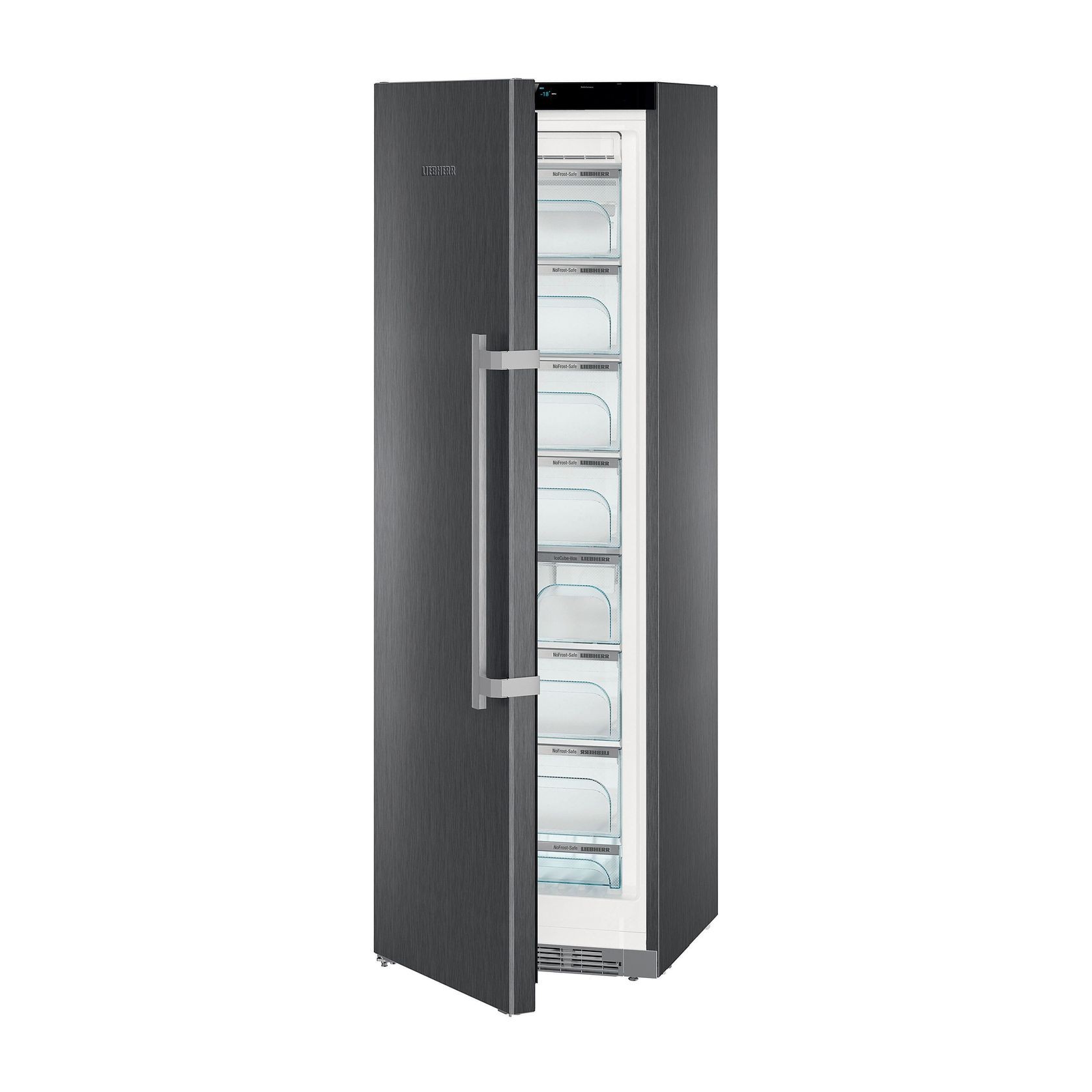 SGNPbs 4365 Premium NoFrost | BlackSteel Freestanding Freezer gallery detail image