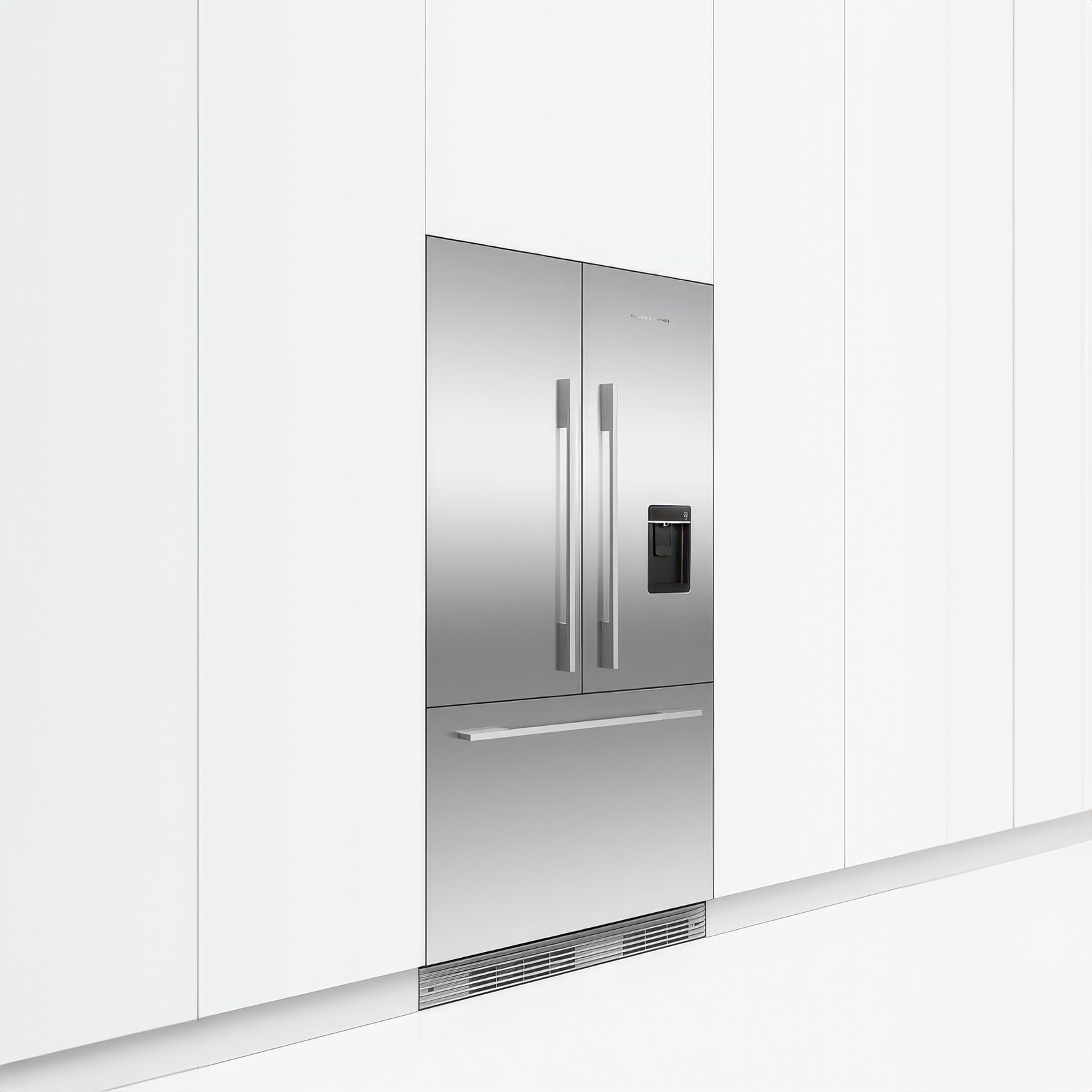 Integrated French Door Refrigerator Freezer, 90cm, Ice & Water gallery detail image