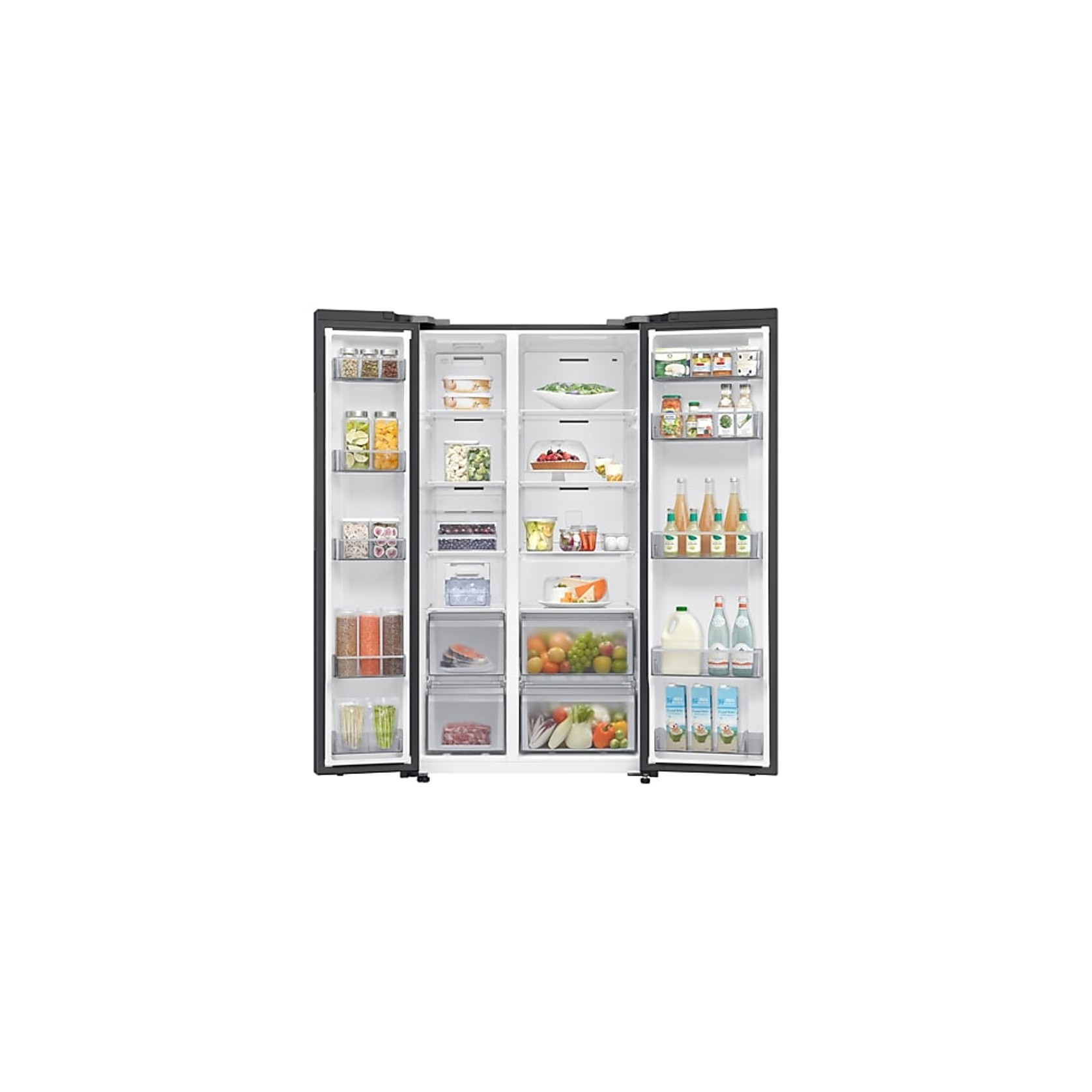 655L Bespoke Refrigerator SBS -AI Energy Mode Black DOI gallery detail image