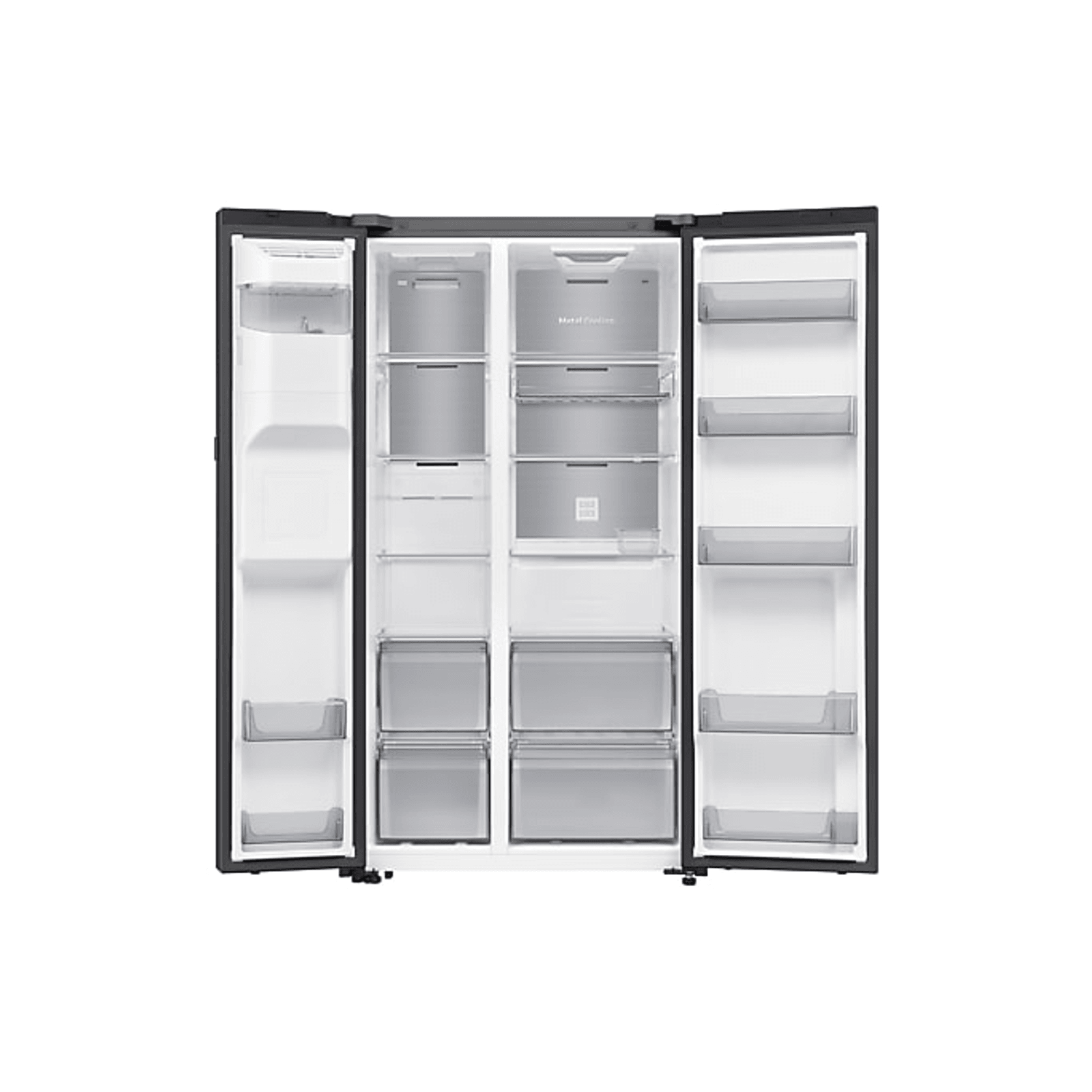 615L Bespoke Refrigerator SBS - AI Home Black DOI gallery detail image