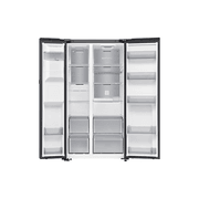 615L Bespoke Refrigerator SBS - AI Home Black DOI gallery detail image